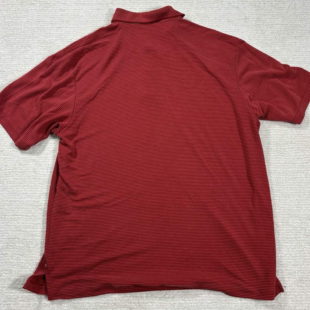 Tommy Bahama Polo Shirt Mens Large Red Ribbed Modal Blend Short Sleeve Hawaiian - Picture 8 of 8
